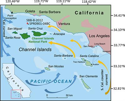 Interannual Variations of D14CTOC and Elemental Contents in the Laminated Sediments of the Santa Barbara Basin During the Past 200 Years